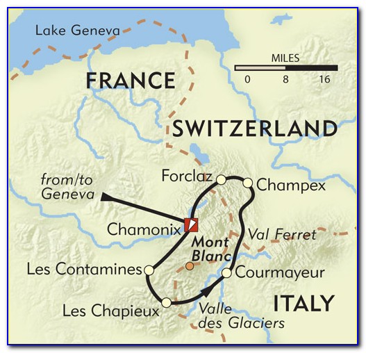 Tour Du Mont Blanc Map Gps