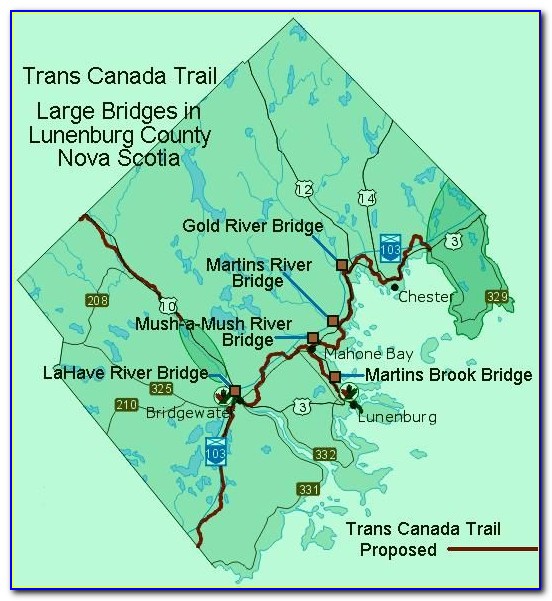 Trans Canada Railway Route Map