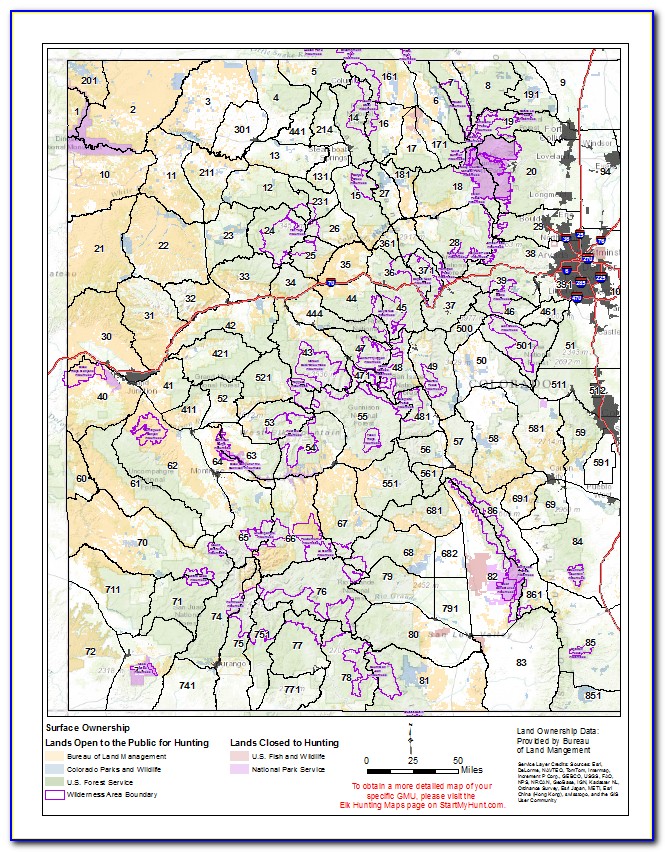Unit 21 Colorado Elk Hunting Maps
