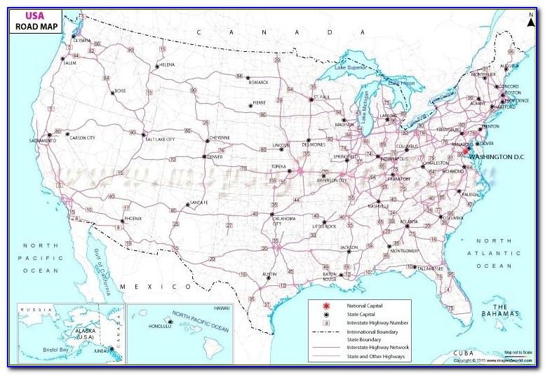 Us Map With Interstate