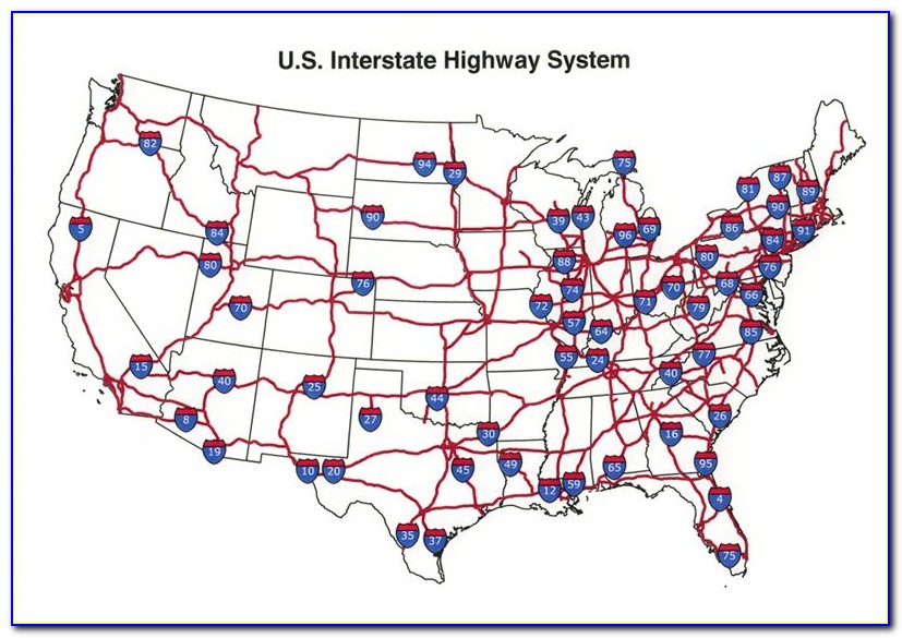 Us Maps With Interstates