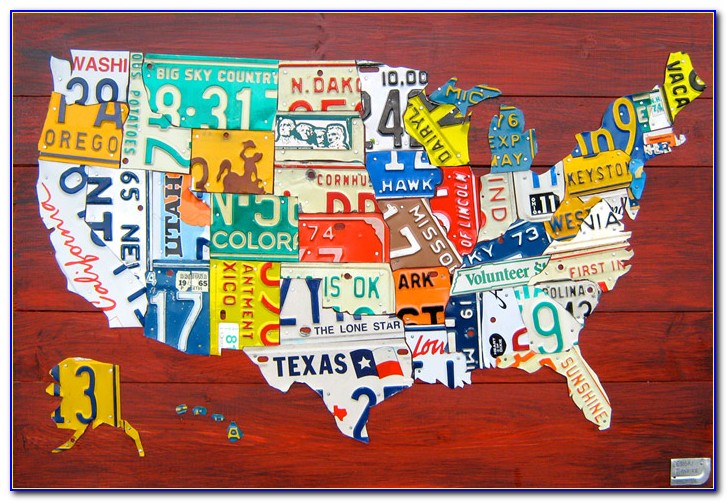 Usa Map Number Plates