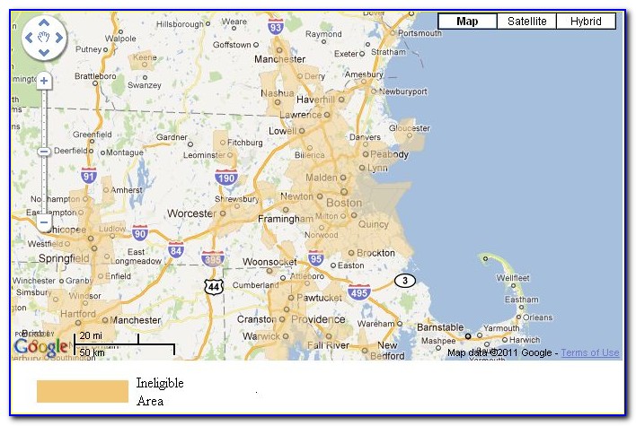 Usda Loan Map Massachusetts