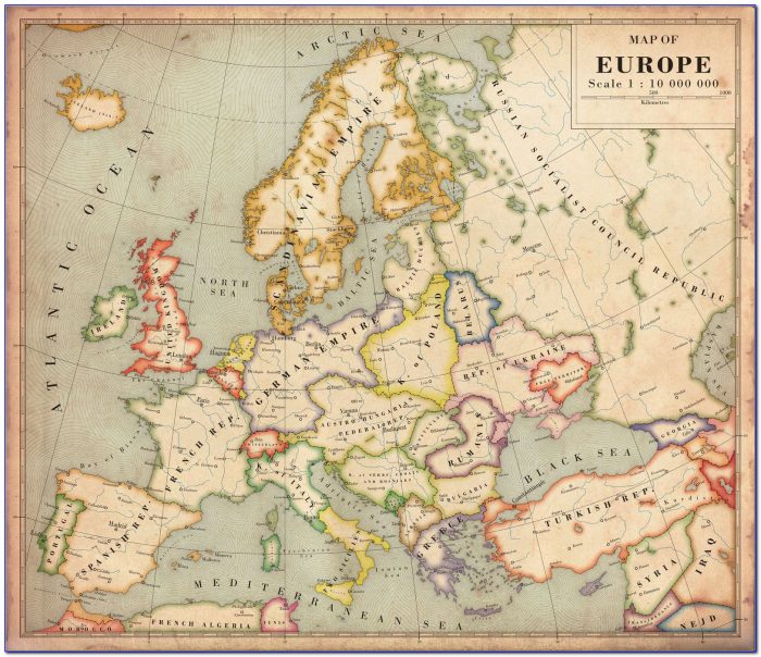 Vintage Maps Of Europe