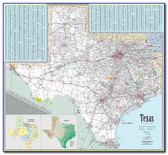 Vintage Texas Wall Maps