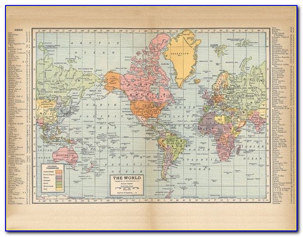 Vintage World Map High Resolution Download
