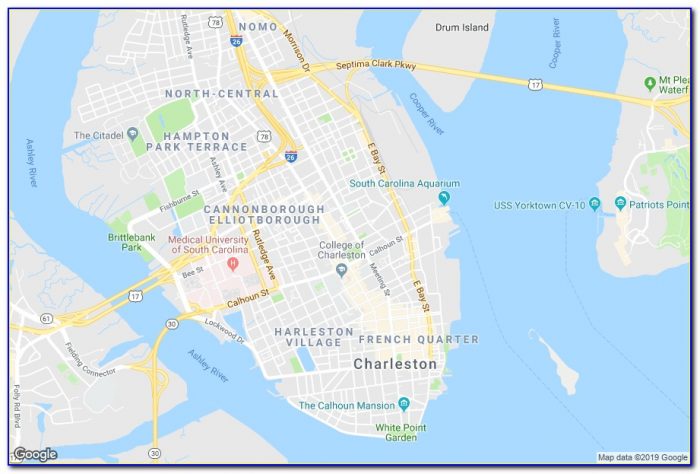 Walking Map Historic Charleston Sc