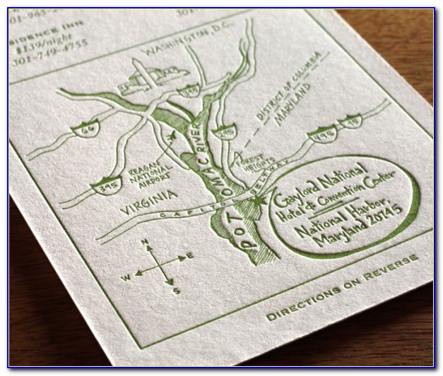 Wedding Invitation Map Design