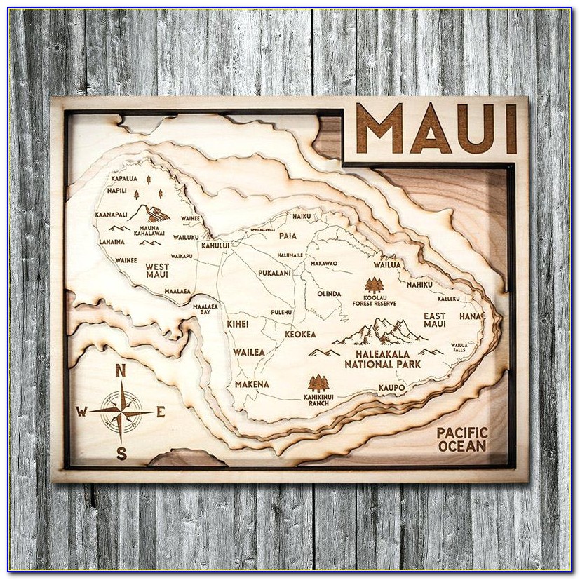 Wood Carved Lake Maps Mn