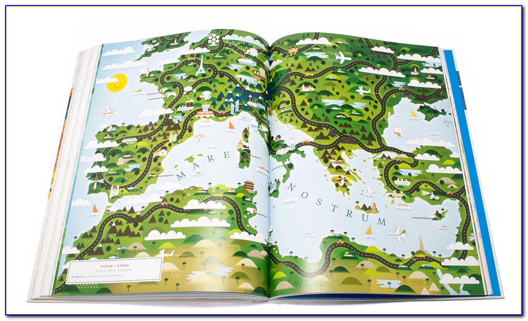 World Atlas Book Map Of Europe