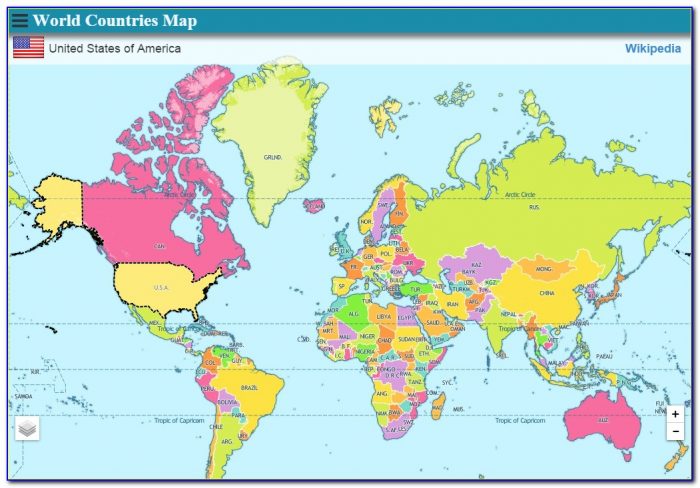 World Atlas Map All Countries