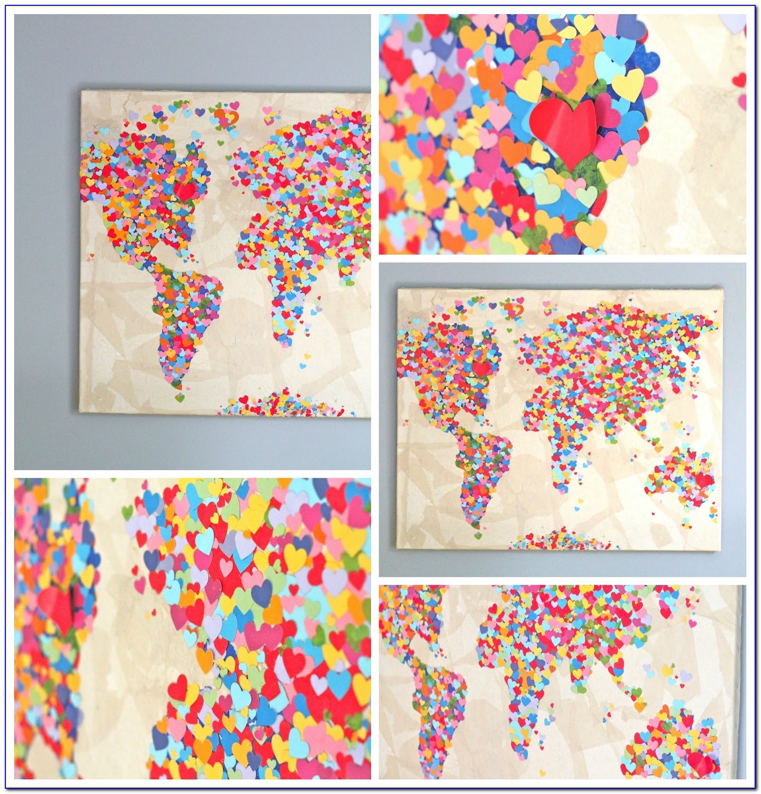 World Map Art And Craft