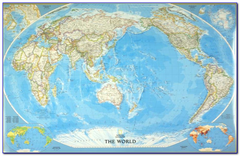 World Map Pacific Centered