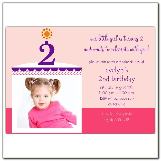 2nd Birthday Invitation Template For Boy