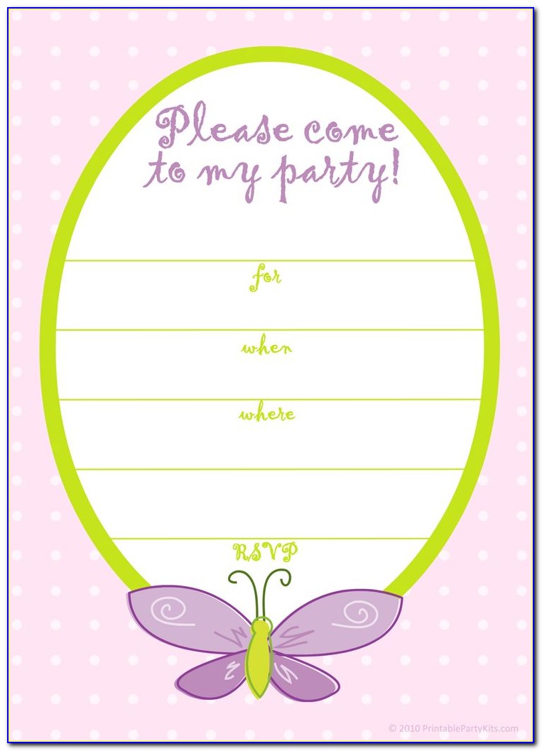 American Girl Party Invitation Template Free