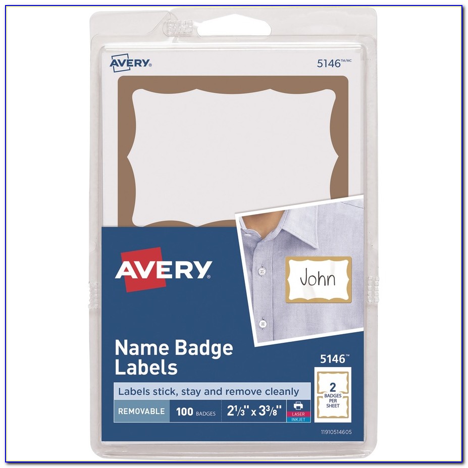 Avery Name Badge Labels 5144 Template