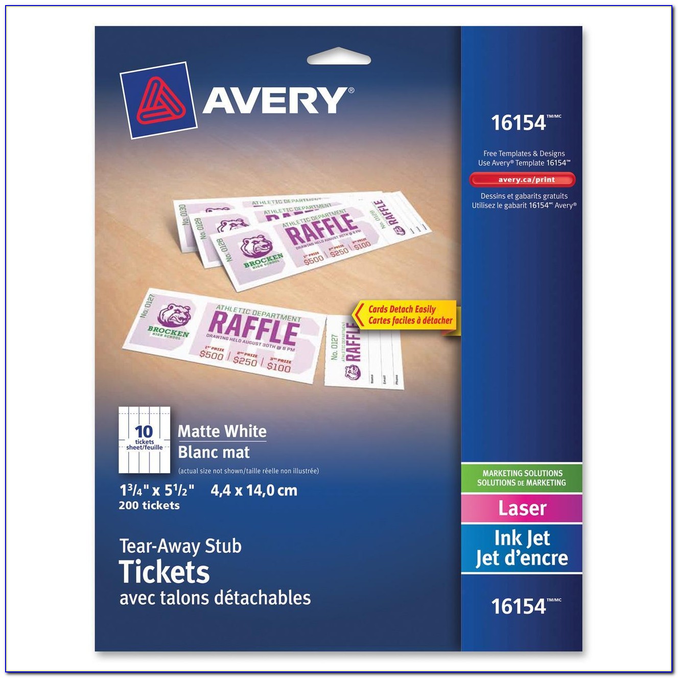 Avery Ticket Templates 8 Per Page