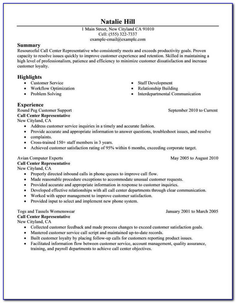 Free Resume Examplesindustry & Job Title | Livecareer For Current Resume Examples