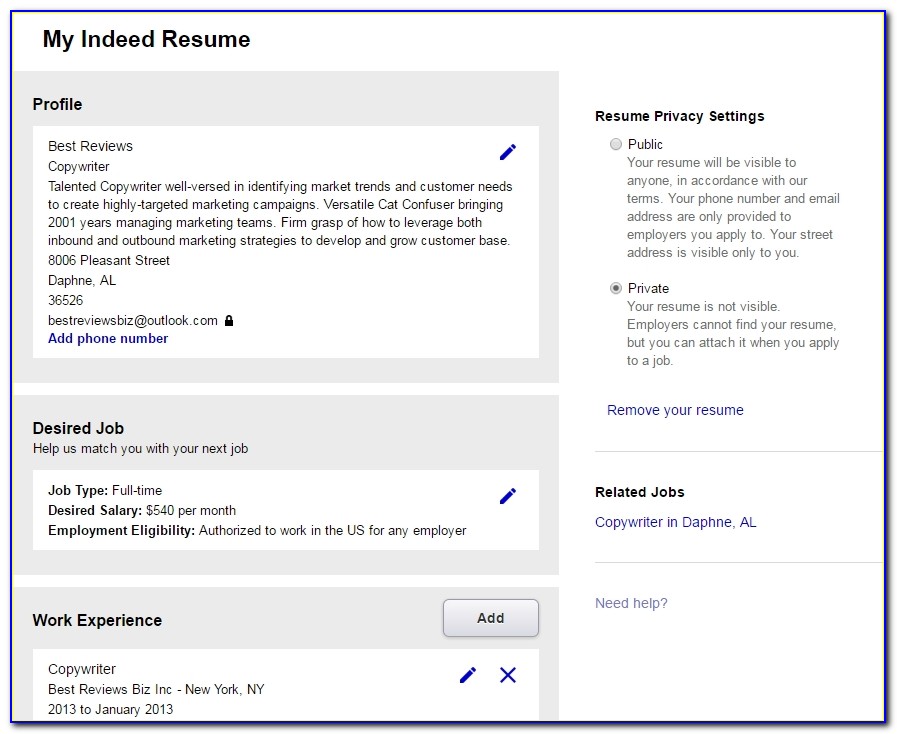 Post Resume On Indeed Post Resume On Indeed Download How To Websites To Post Resumes Websites To Post Resumes