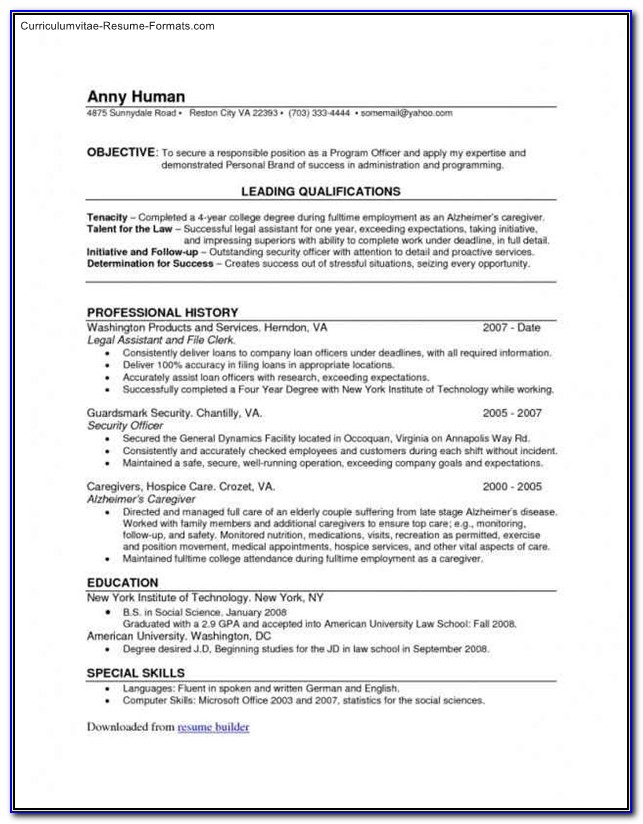 Create Your Own Resume Template