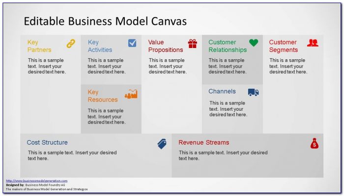 Business Model Canvas Template Ppt Free Download