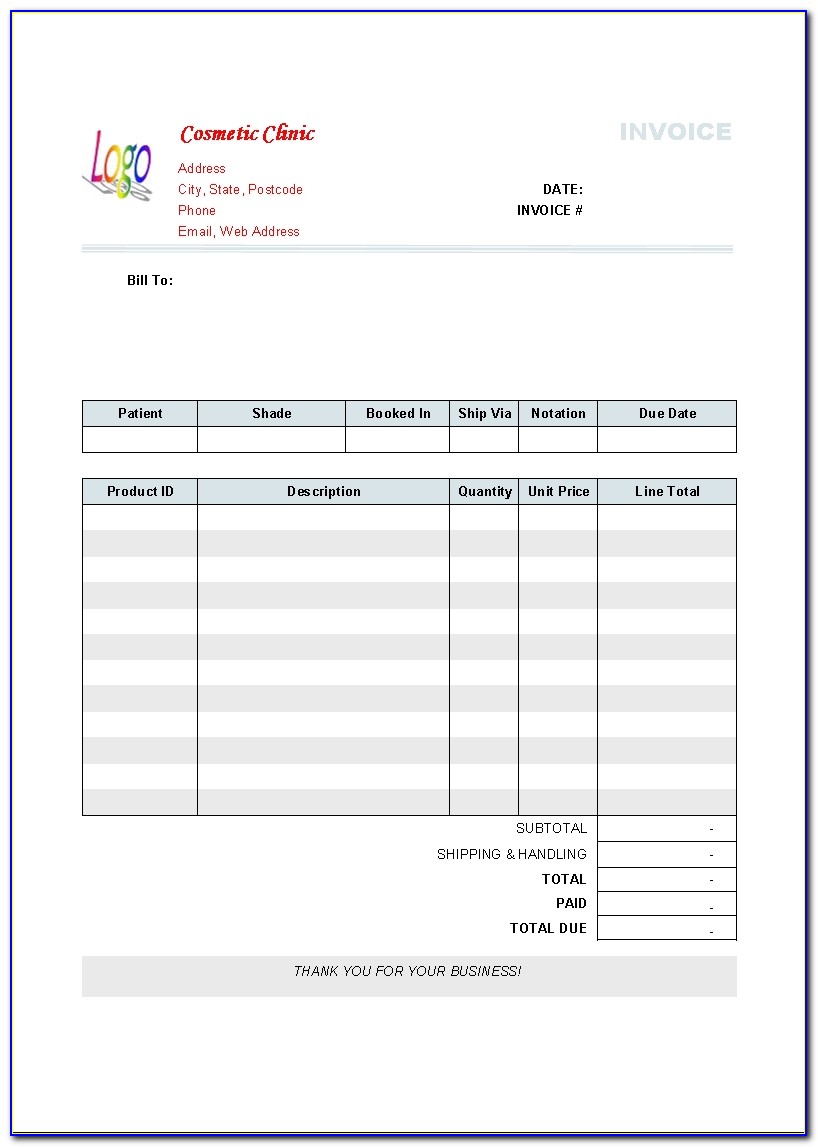 Cash Invoice Format In Word Download Computer Service Invoice Template For Free Uniform 791 X 1120