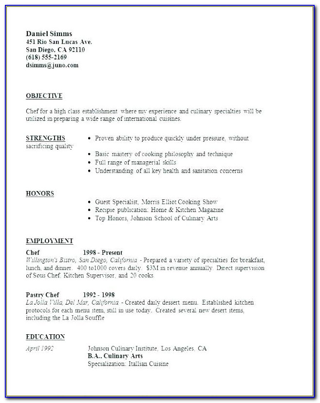 Classic Resume Template Word Download