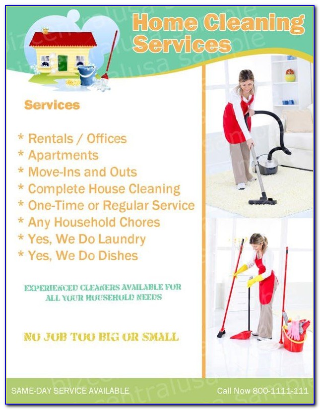 Commercial Cleaning Flyers Templates