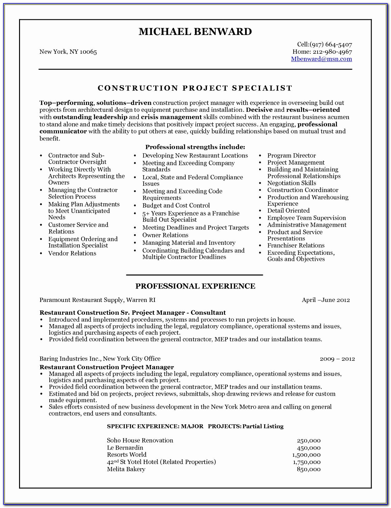 Free Construction Management Resume Templates Free Construction Project Manager Resume Templates Lovely Pdf Word Excel Templates Aoiyp