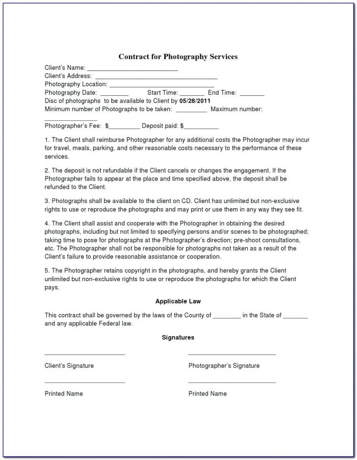 Contract Term Sheet Example