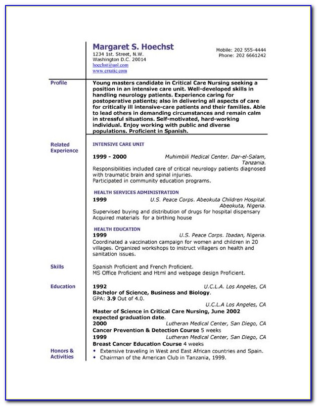 Create A Resume Online For Free And Print