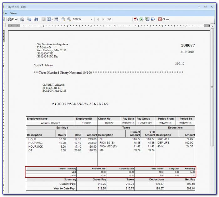 Download A Free Pay Stub Template For Microsoft Word Or Excel