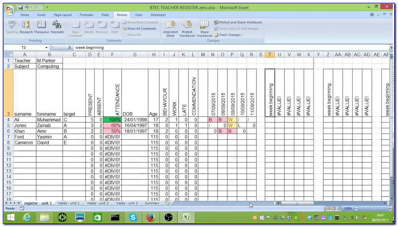 Excel Incident Tracking Template