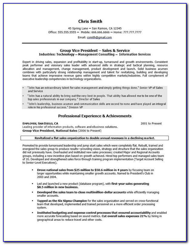 Executive Assistant Resume Template Download