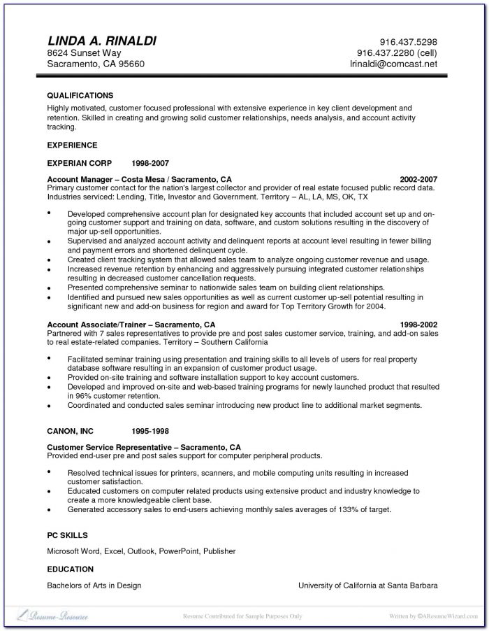 Executive Classic Resume Format Download