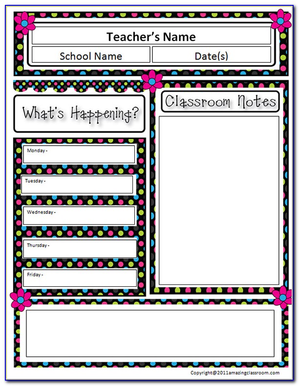 Free Editable Classroom Newsletter Templates For Word