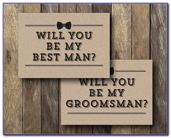 Free Groomsman Invitation Template