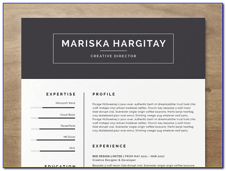 Free Indesign Resume Template Download