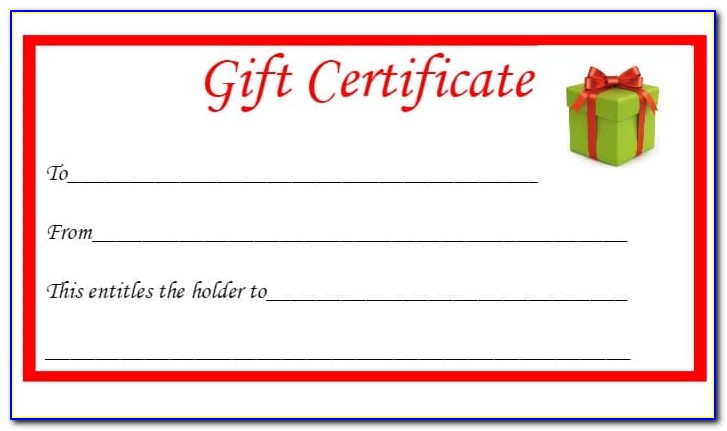 Free Online Printable Gift Certificate Templates