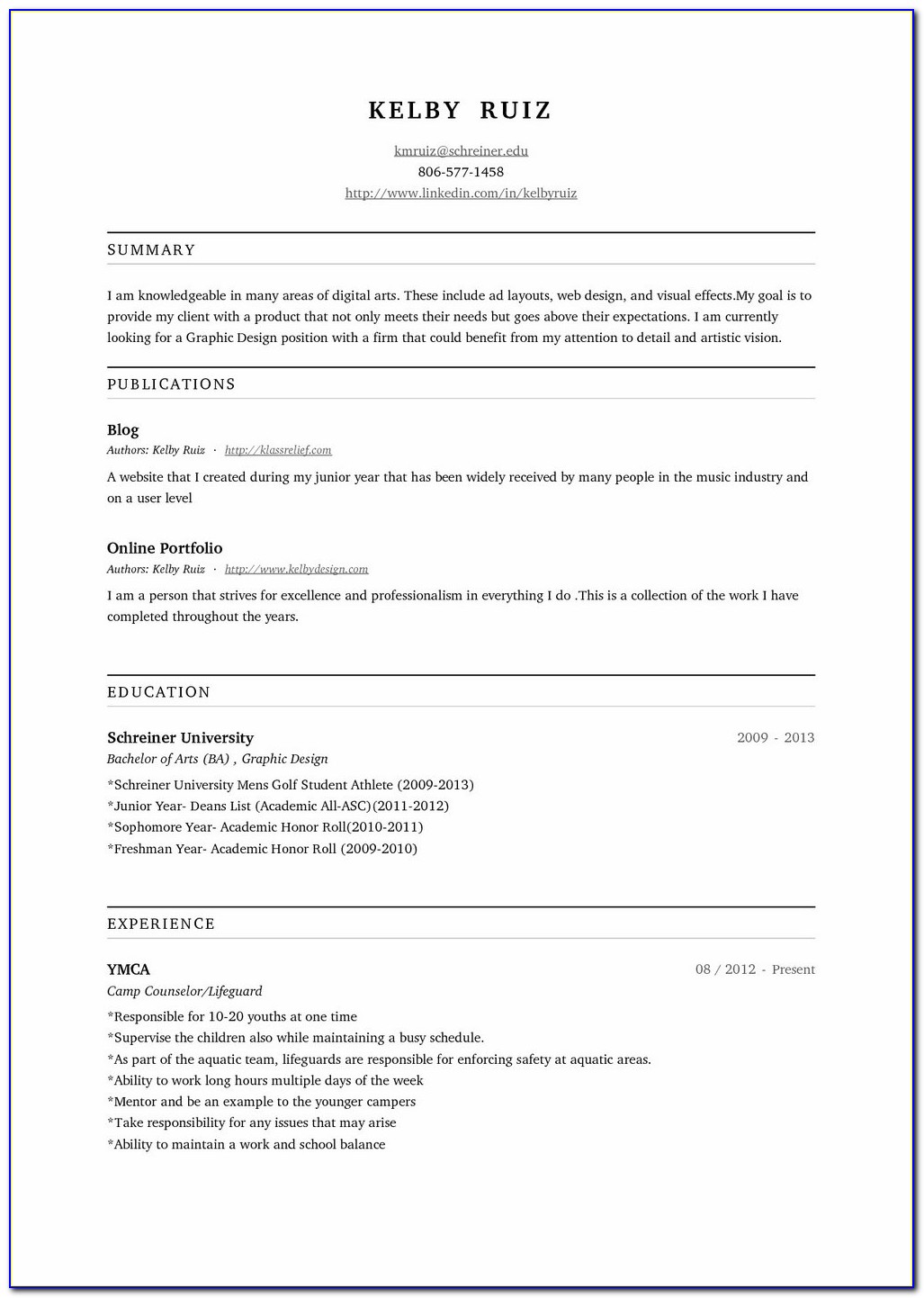 Free Printable Resume Builder Download