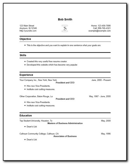 Free Resume Makers