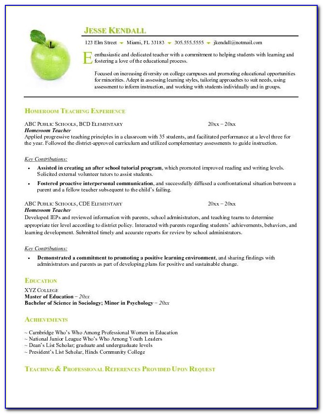 Free Resume Templates Education Administration