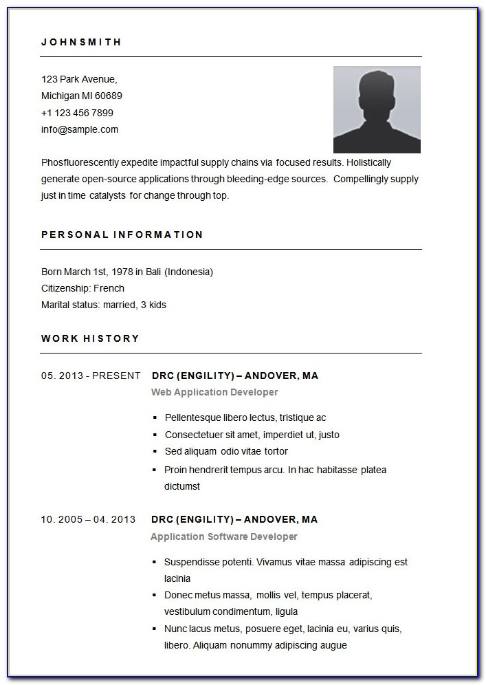 Basic Resume Template – 51+ Free Samples, Examples, Format For Basic Resume Template