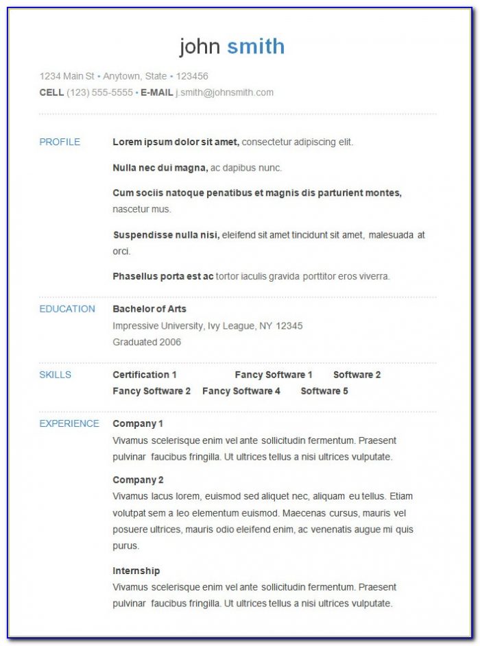 General Manager Resume Templates Free