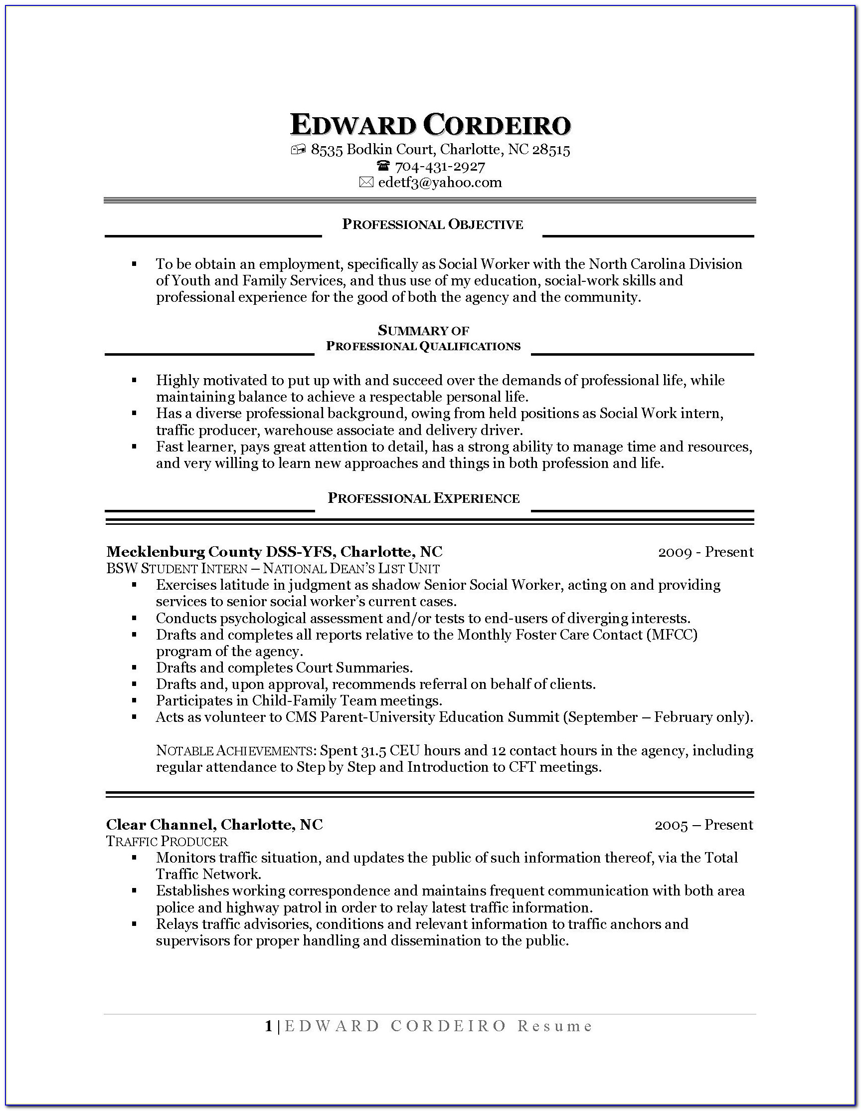 Sample Resume Professional Achievements Valid Successful Cv Template Get Resume Professionally Done
