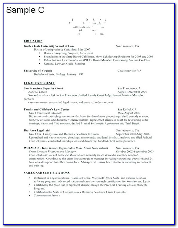 Give Me A Sample Resume Format Freshers