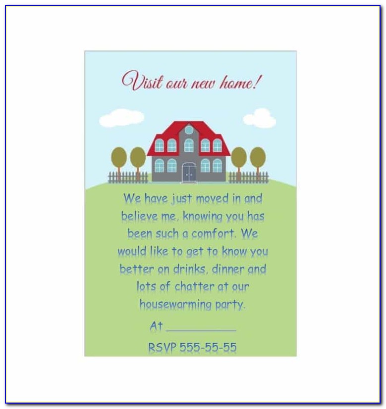 Housewarming Party Invite Template
