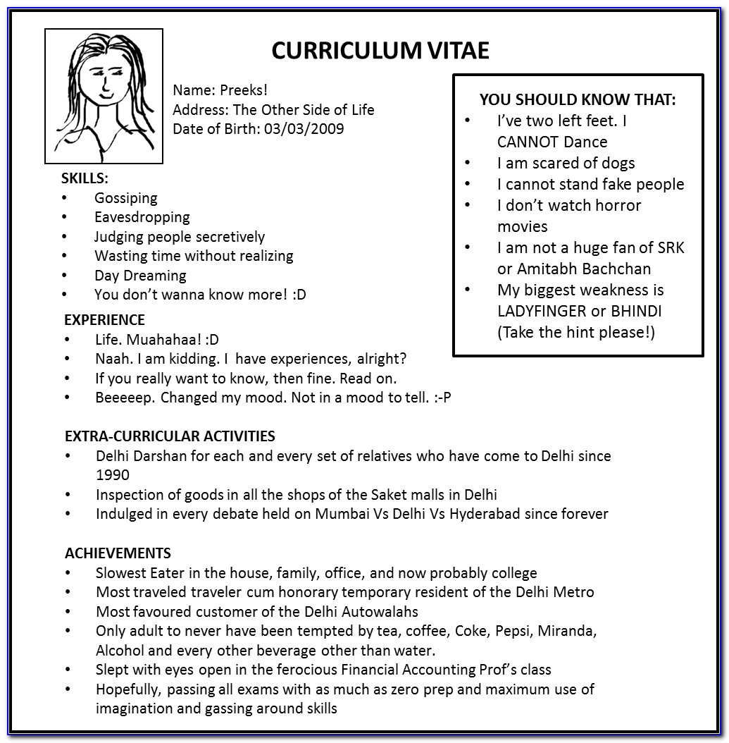 Contents How To Do Resume For Job 10 How To Make A Good Resume How Inside How To Prepare A Good Curriculum Vitae