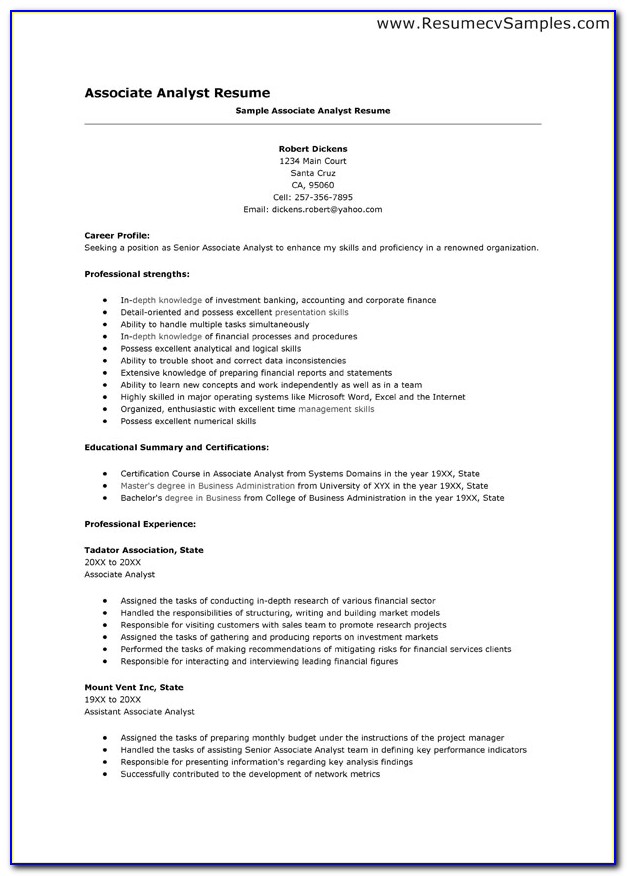 How To Make Resume For Job With Experience