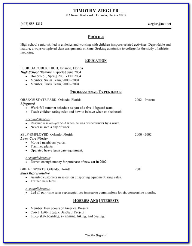How To Write A Resume For Job Application